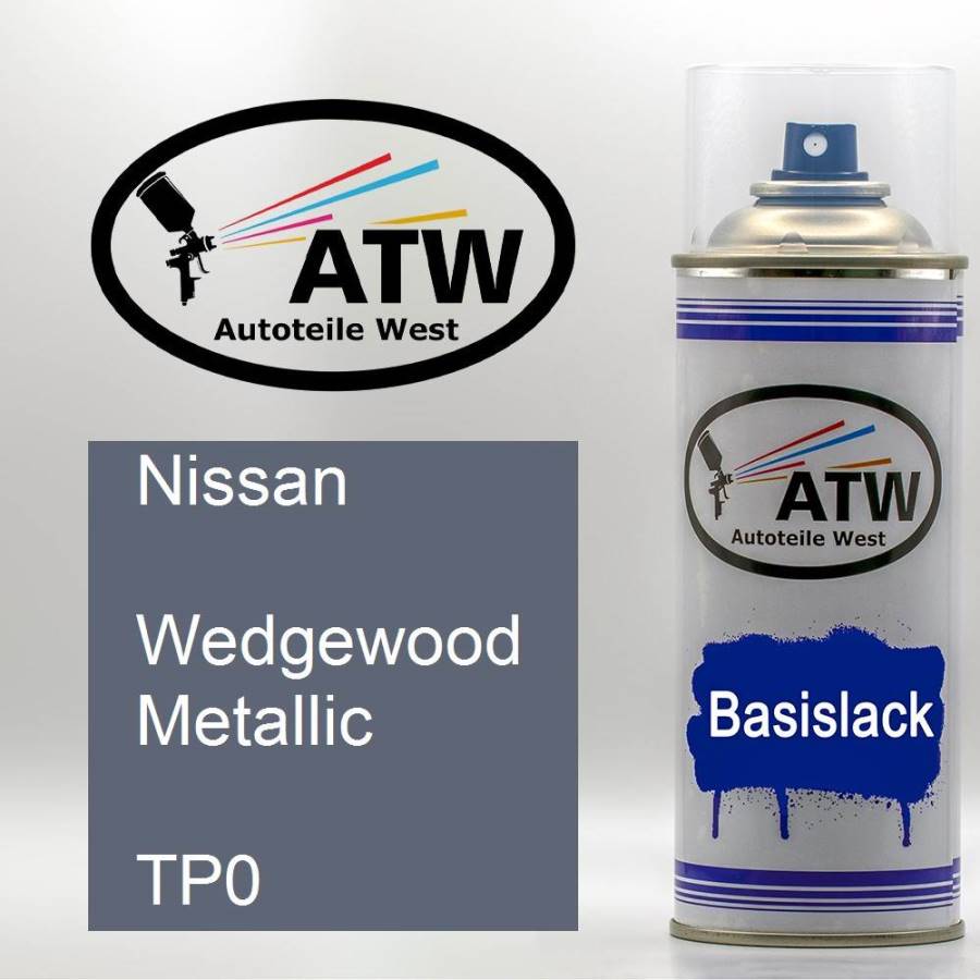Nissan, Wedgewood Metallic, TP0: 400ml Sprühdose, von ATW Autoteile West.